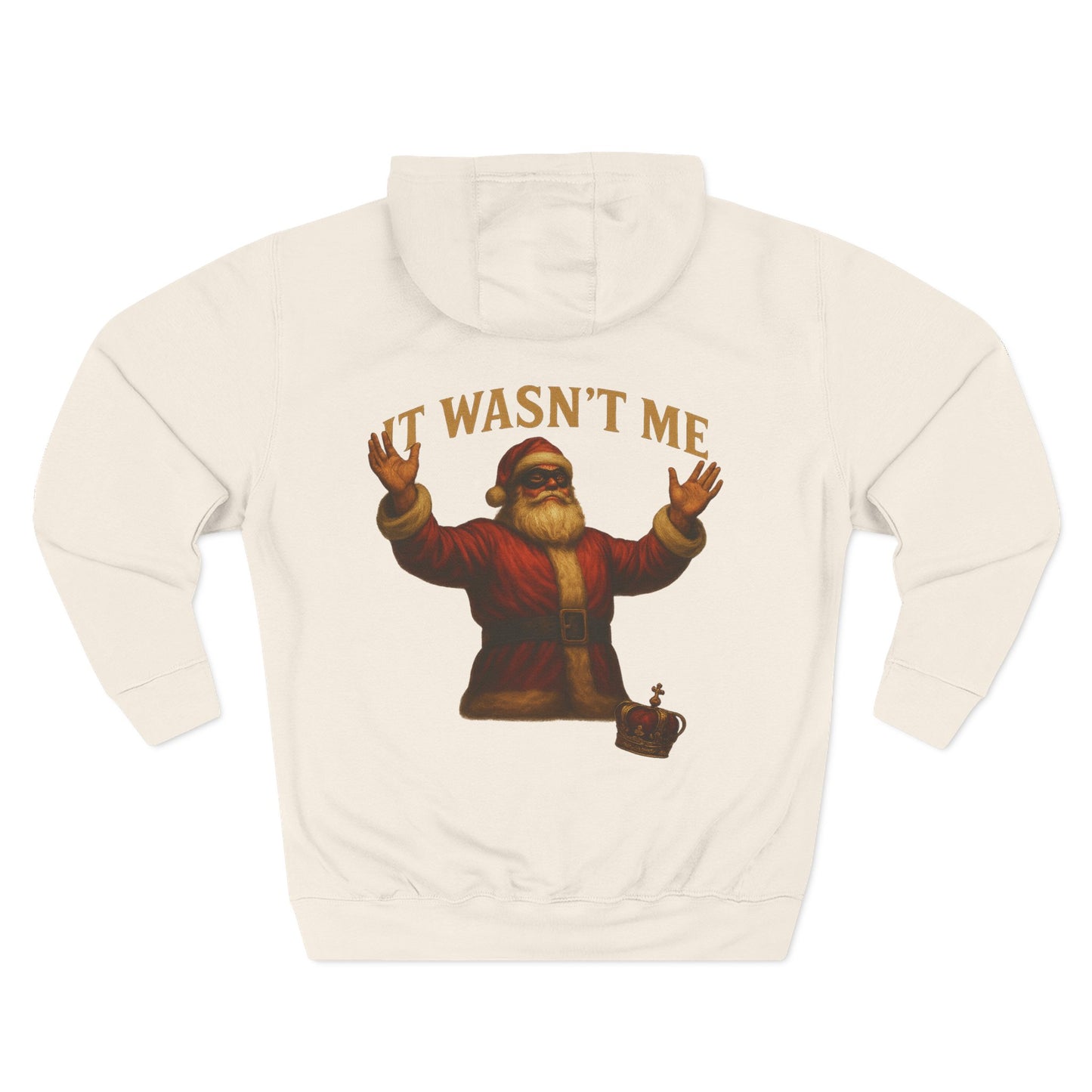 It Wasn't Me Santa Hoodie Printify