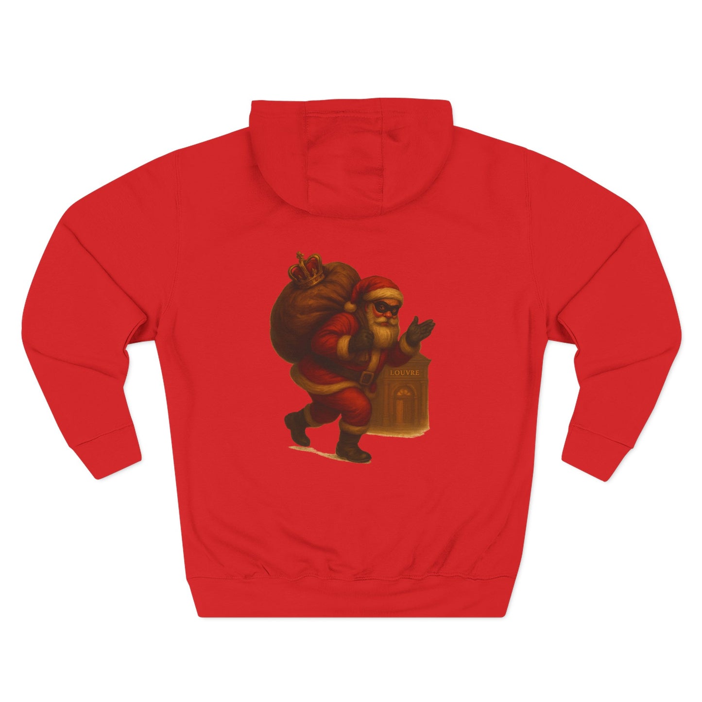 Vintage Santa Claus Oh! Oh! Oh! Hoodie | Christmas Holiday Sweater-Style Sweatshirt Printify